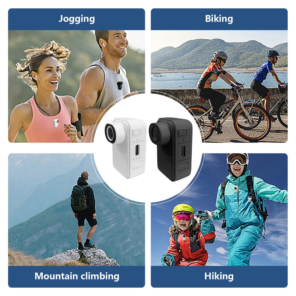 WINDLAND Thumb Sized Action Camera 1080P Video 60Hz Refreshing Rate 120° Wide Angle Lens Camcorder