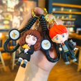 thumbnail image 2 of Cartoon Harri Potter Kawaii Magician PVC Key Chain Bag Pendant Doll Model Ron Weasley Pendant Car Keyring for Kid Birthday Gift, 2 of 7