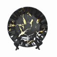 thumbnail image 4 of Set de jarrones y plato decorativo negro dorado XL, 4 of 4