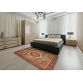thumbnail image 4 of Ahgly Company Indoor Rectangle Abstract Orange Brown Abstract Area Rugs, 4' x 6', 4 of 6