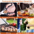 thumbnail image 2 of 19Pcs Portable Camping Cookware Set Outdoor Picnic Kitchen Utensils BBQ Gear with Storage Bag, 2 of 7