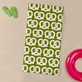 thumbnail image 3 of CafePress - Olive And White Twisted Yummy Prestzel - Large Beach Towel, Soft 30"x60" Towel with Unique Design, 3 of 3