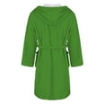 thumbnail image 5 of Women Robes Women's Fleece Plush Robe Long Warm Plush Bathrobe Loungewear Jacket Printed Comfort Robe Woman Flannel Pajamas, 5 of 5