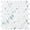Calacatta Blue, variant on The Tile Life Eterna Hex 4" x 4" Shabby Green Glass Mosaic Tile Sample, 1 Piece
