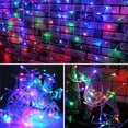 thumbnail image 4 of Icicle Lights for Outside, 13Ft Extendable 96LED Icicle Lights with Twinkling strobes,Sparkling Icicle Lights for Indoor Outdoor Eaves Wedding Prom Christmas Wall Decorations, Multi-color, 4 of 7