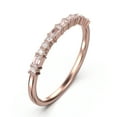 thumbnail image 2 of Love Ring 0.44ct Diamond Moissanite 18K Rose Gold Over Silver Wedding Band, 2 of 4