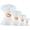 White, variant on NestE - Cable Ties Assortment, UV Resistant Heavy Duty Plastic Wraps, 400 Pack 4/6/8/12 inch, for Home Office Garden Cord Management,White