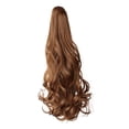 thumbnail image 1 of Peluca de cola de caballo rizada con garra para mujer, postizo de cola de caballo humana de 50cm, extensiones de peluca ligeras DIY para bodas y Club, 1 of 9