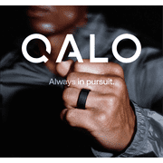 QALO Mens Classic Ultra-Durable Silicone Ring, Black, Size 11