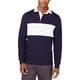 thumbnail image 1 of Polo de rugby con bloques de color para hombre Club Room, azul, pequeño, 1 of 1
