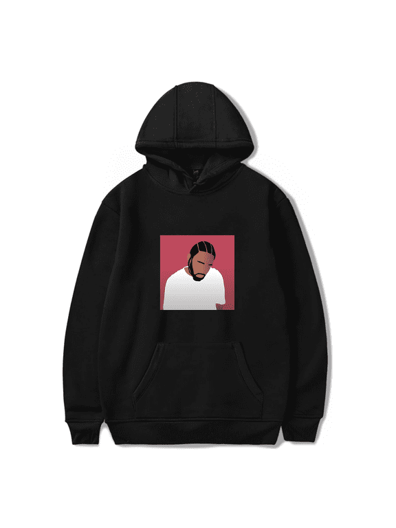 Kendrick Lamar Merch Hoodie K. Dot Album Cover Damn Hoodies Photo Rapper Merch Streetwear Long Sleeve Unisex Pullover