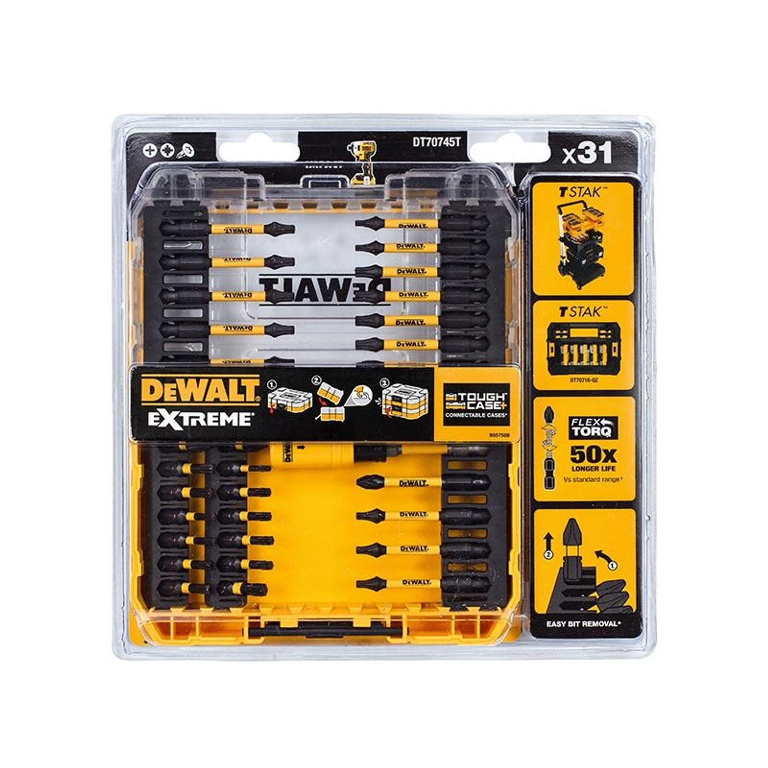Dewalt Power Tools Dt70745t Flextorq Screwdriving Set, 31 Piece