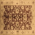 thumbnail image 1 of Ahgly Company Indoor Square Oriental Brown Traditional Area Rugs, 5' Square, 1 of 4