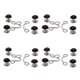 thumbnail image 2 of Alfileres De Botón, 16 Piezas, Ranura Para Tarjeta De Metal, Bolsa, Cintura, Botones De Mezclilla, Botones De Metal Con Piedras Preciosas De, 2 of 7