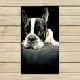 thumbnail image 1 of Toalla Playa Baño Piscina ABPHQTO Bulldog Francés 40x70 cm, 1 of 1