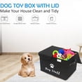 thumbnail image 2 of Brabtod Storage Baskets with Handle, Toy Basket for Dog with lid, Dog Storage Organizer Perfect for Pet Toys Living Room, Playroom, Closet, Home Organization and Storage,Black, 2 of 7