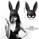 thumbnail image 5 of Disfraz de máscara de conejito para mujer Media máscara de conejo negro para Halloween Accesorio de mascarada de Pascua Sailing Electrónica, 5 of 5