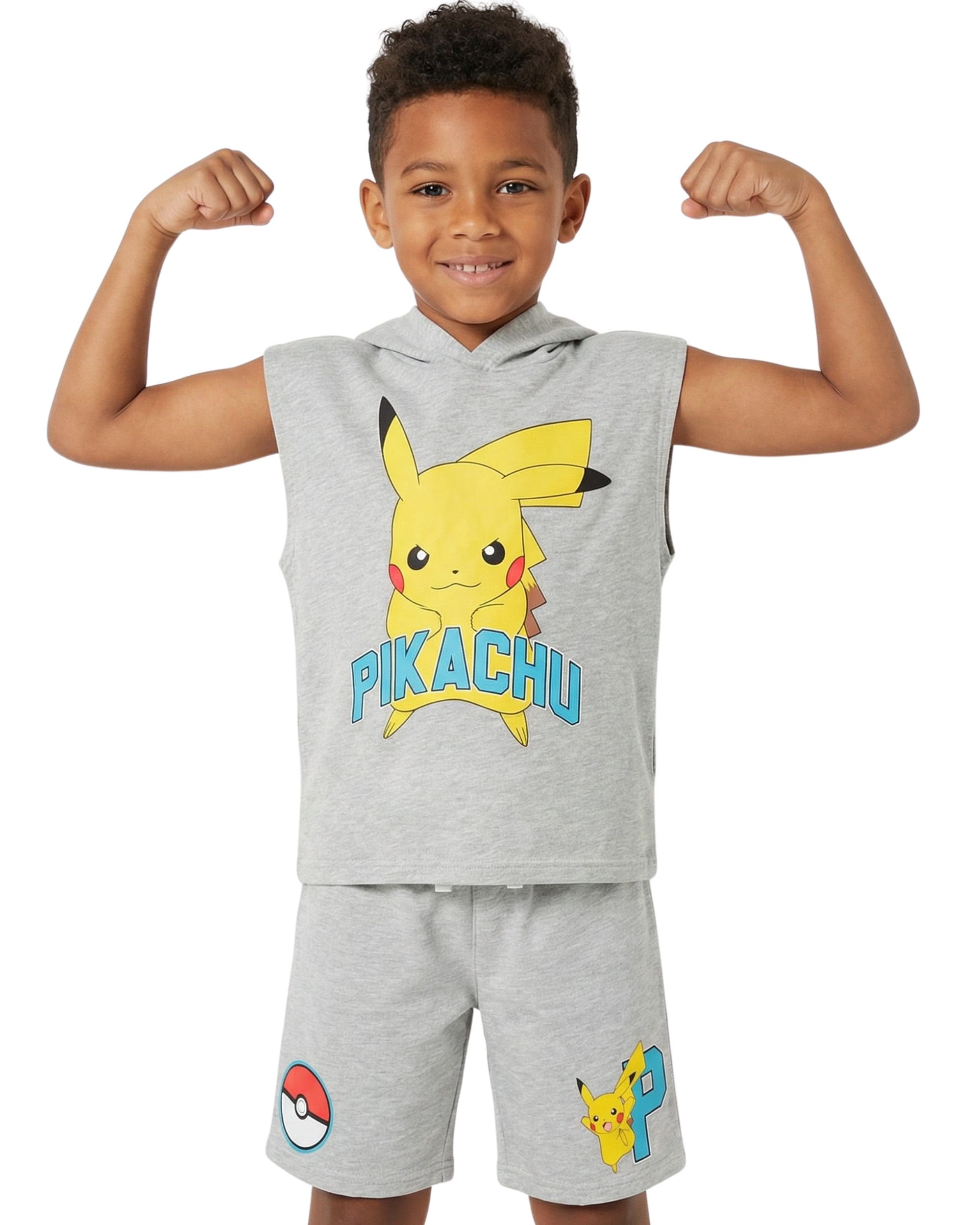 The Simpsons Bart Simpson Boys 2-Piece Fashion Tee & Mesh Shorts Set - Officially Licensed