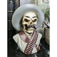 thumbnail image 6 of Day of The Dead General Pancho Villa Skull Skeleton Bust Mini Figurine, 6 of 8