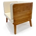 thumbnail image 6 of LuXeo Olivia Teak Deep Seating Outdoor Conversation Sets, 4-Person, 6 of 10