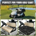 thumbnail image 4 of Yuyamidu Black Cobweb Golf Cart Seat Covers with 4 Pockets Soft Club Car Seat Cover for 2 Person Seats Halloween Golf Cart Seat Towel Blanket Easy to Clean, 4 of 7