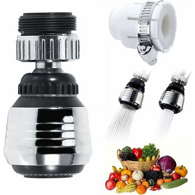 Breeze Jet Faucet, Suitable for 1822 mm Faucet, 360° Rotatable Faucet Nozzle, Faucet Accessory for Kitchen Faucet Nozzle, Ventilated Jet and Shower Jet, Two Water Modes