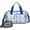Blue Toned Dinosaur, variant on Women Men Gym Bag,BrightGreen Cartoon Dinosaurs Leaves Pattern Small Duffle Bag Spend the Night Bags for Women with Shoes Compartment Washbag,Detachable Shoulder Strap,19.7x8.3x11 Inches