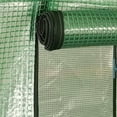 thumbnail image 6 of vidaXL Green PE Mesh Fabric Greenhouse Steel Frame 3.3'x1.6'x6.2' 5.4 ft² for Home Garden, 6 of 10