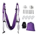 thumbnail image 1 of Columpio de Yoga Aéreo ZELUS Kit de Hamaca Resistente Morado, 1 of 7