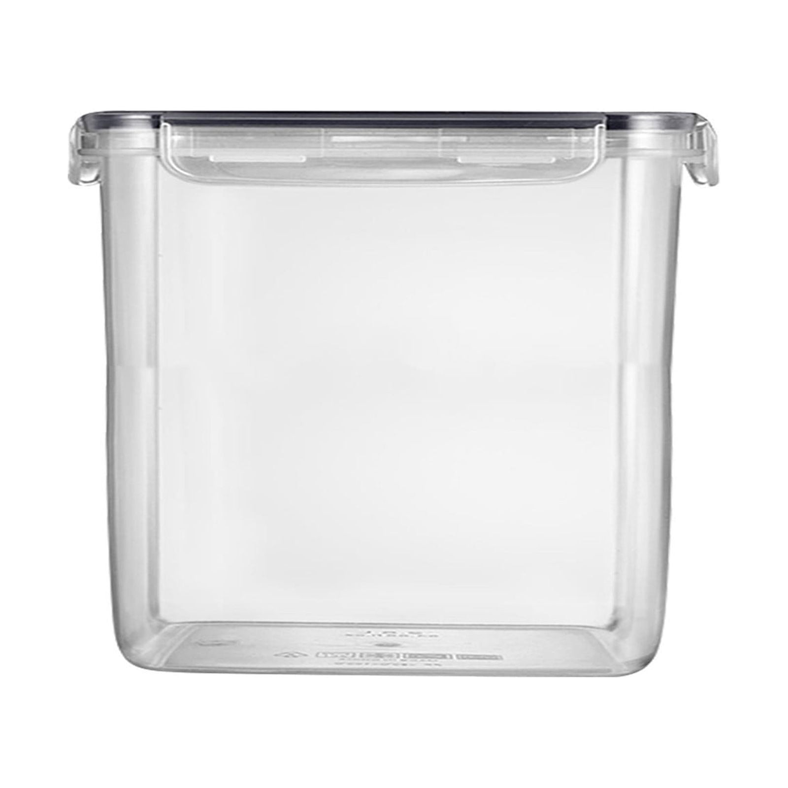 Airtight Food Storage Containers, Kitchen Pantry Organization, Clear Plastic Sealed Jars with Lids, 5 Piece Set for Dry Goods