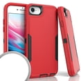 thumbnail image 1 of Kaleidio Case For Apple iPhone SE (2020), iPhone SE (2022), iPhone 8, iPhone 7 [Impact Protector] Hybrid Slim [Anti-Slip] Tough Cover [Red], 1 of 1