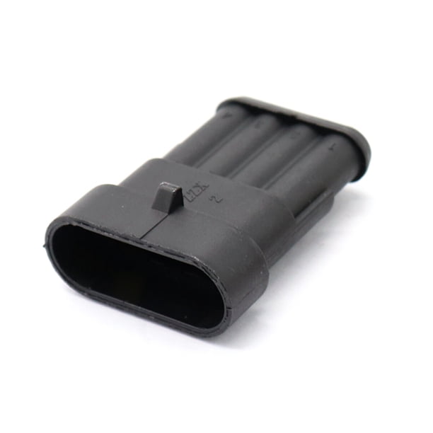 unbranded 5 Pares Kit De Conectores De Cable 4 Vías Impermeables IP67 Con 4 Pines Para Uso En Automóviles Y Motocicletas
