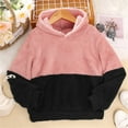 thumbnail image 2 of Vedolay Girls Hoodies Casual Warm Long Sleeve Tops for Kids Boys Girls Sweatshirt Hooded Sweater Red,150, 2 of 5