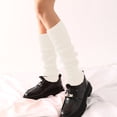 thumbnail image 4 of sususu Women'S Knee Socks,Knitted Over The Knee Socks With Metal Winter Warm Stockings Leg Warmers for Cold Weather Fashion Comfort, 4 of 6