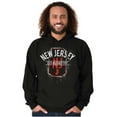 thumbnail image 5 of New Jersey Distressed Retro Logo Hoodie Sweatshirt Women Men Brisco Brands L, 5 of 6