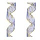 thumbnail image 4 of Cinta dorada de doble capa navideña, colgante decorativo de árbol de Navidad con cinta azul Excelente Rendimiento, 4 of 5