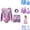 Purple, variant on VOUZZA Gymnastics Leotards for Girls Gymnastics Outfit Dance Leotard and Shorts Set Athletic Clothes for Toddler Kids