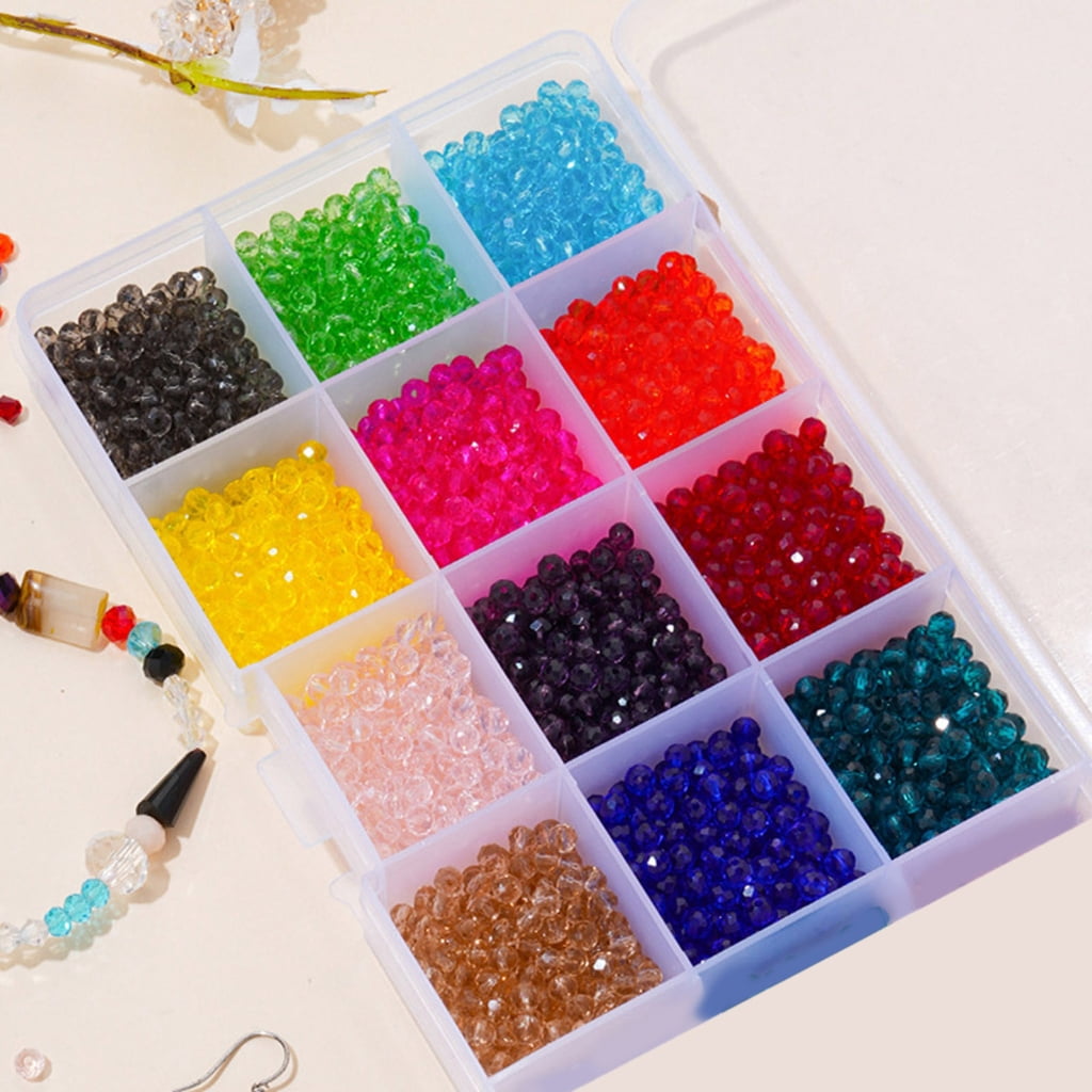 Plastic Beads Organizers 30 Slots Jewelry Making Supplies Storage Case