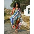 thumbnail image 2 of Women's Plus Size Kaftan Dress – Plus Size Maxi Dress Moo Moos Beach Cover Up,Bathing Suit Cover-Up Loungewear, 2 of 10