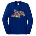thumbnail image 3 of Tired Sleeping Cat | I Wish I Was My Cat Funny Colorful Kitty | Dean Russo Art Animal Lover Mens Long Sleeve Shirt, Royal, X-Large, 3 of 6