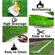 Petoto 3.3ft x 33ft Realistic Artificial Grass Turf Lawn, Indoor Outdoor Garden Lawn Landscape Synthetic Grass Mat Fake Grass Rug, Thick Faux Grass Rug Carpet for Pets