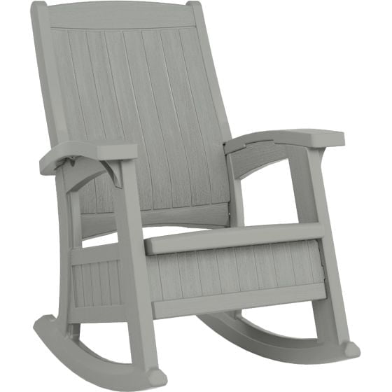 Suncast Rocking Chair with Storage - Dove Gray