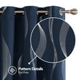 thumbnail image 4 of Deconovo 42Wx84L Blackout Curtains, 2 Panels, Navy Blue, Thermal Insulated Room Darkening Drapes, 4 of 7