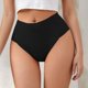 thumbnail image 2 of Braguitas tanga de cintura alta para mujer - Nylon spandex ligero, diseño de corte alto, cómodas para el uso diario, 2 of 4