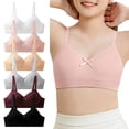 thumbnail image 2 of YUEHUA Teen Girls Sports Bras Cotton Underwear Strap Training Bras for Kids girls bras 8-10 11-13 Years, 2 of 5