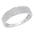 thumbnail image 1 of Dazzlingrock Collection 035 CT Bague de Mariage Ronde en Argent Sterling, Taille 12, 1 of 1