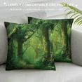thumbnail image 3 of BCIIG Trees Graphic Decorative Throw Pillow Cover for Home Couch Living Room Bed Sofa - Short Plush Material Zipper Closure 1PC 12x12in, 3 of 5