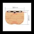 thumbnail image 4 of Bureau Portable avec Coussin, Support pour Ordinateur Portable avec Emplacement pour Tablette, Table de Lit pour Ordinateur de Voyage, Supporte jusqu'à 14 Pouces Ordinateur Portable, 1 x Bureau Portable, Jaune, 4 of 7