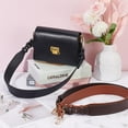 thumbnail image 4 of 3 Colors Wide Shoulder Strap 30.7 Inch PU Leather Purse Strap Replacement Handbag Shoulder Strap with Swivel Clasp DIY Women's Satchel Tote Bucket Bag Underarm Bag Accessories, 4 of 9