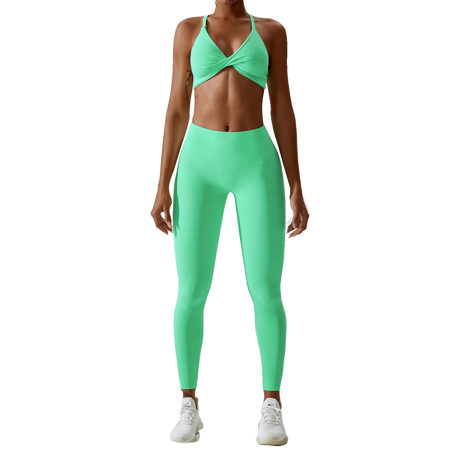 Seamless Shapewear For Women Fluorescent Yoga Sports Running Fitness  Beautiful Back Yoga Body Shapers Green L 
